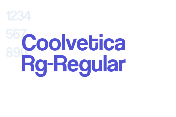 Coolvetica Rg-Regular Font Download