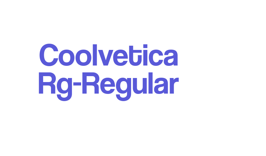 Coolvetica Rg-Regular Font Download