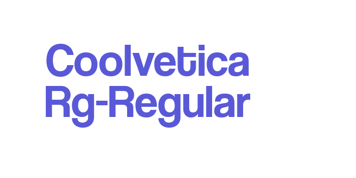 Coolvetica Rg-Regular Font Download