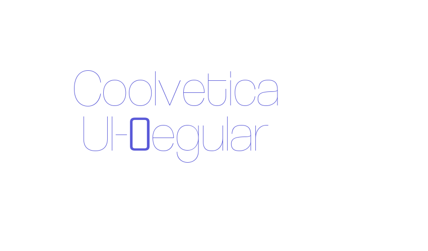 Coolvetica Ul-Regular Font Download