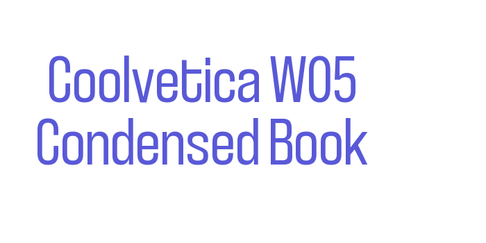 Coolvetica W05 Condensed Book Font