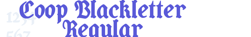 Coop Blackletter Regular font download