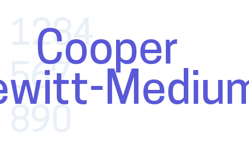 Cooper Hewitt-Medium Font