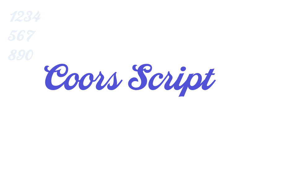 Coors Script-font-download