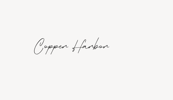 Copper Harbor Font