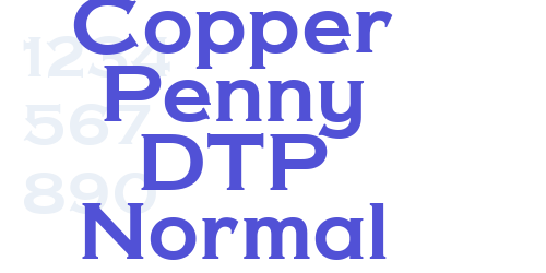 Copper Penny DTP Normal-font-download