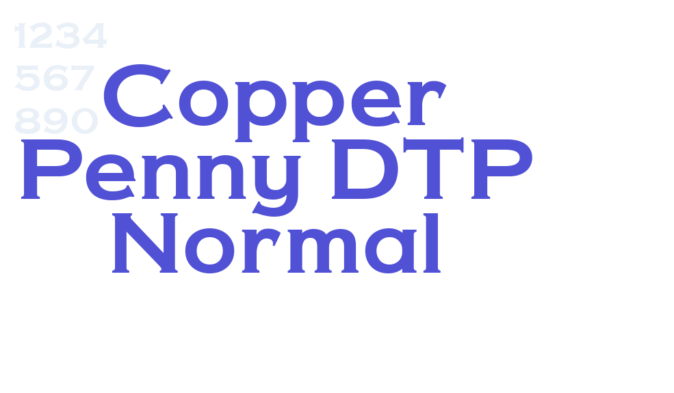 Copper Penny DTP Normal-font-download