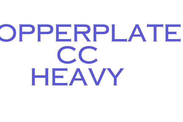 Copperplate CC Heavy Font