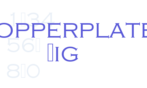 Copperplate Lig Font Download