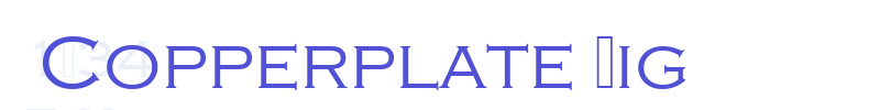 Copperplate Lig-font