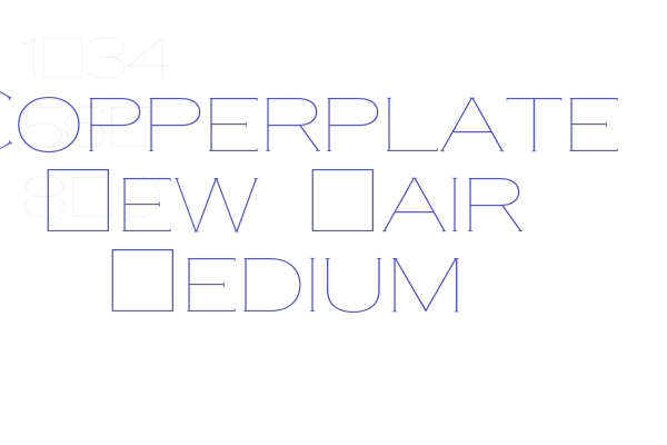 Copperplate New Hair Medium