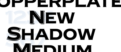 Copperplate New Shadow Medium