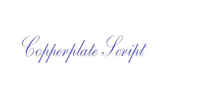 Copperplate Script Font