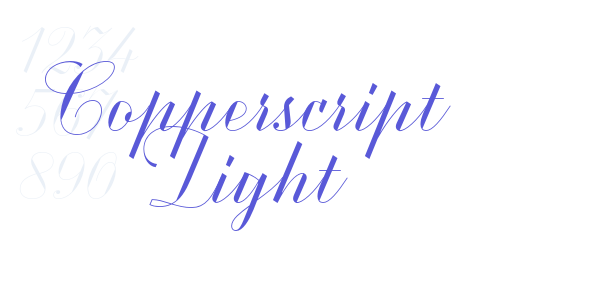 Copperscript Light font free