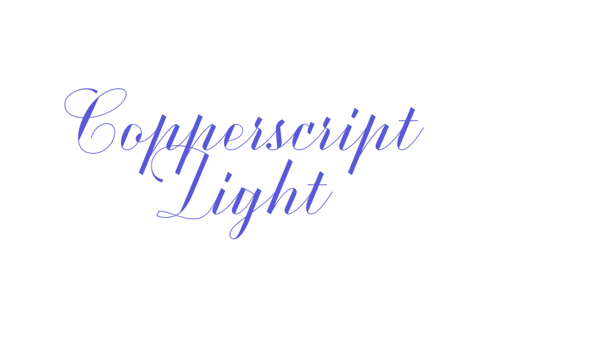 Copperscript Light Font Download