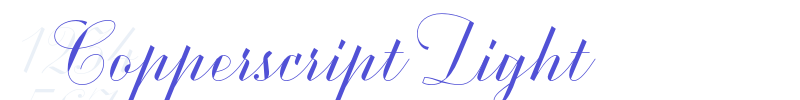 Copperscript Light-font