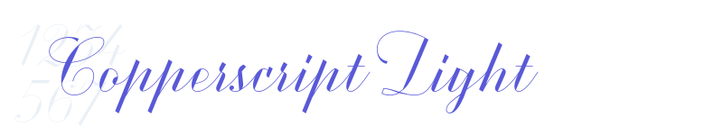 Copperscript Light-related font