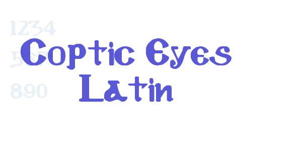 Coptic Eyes Latin font free