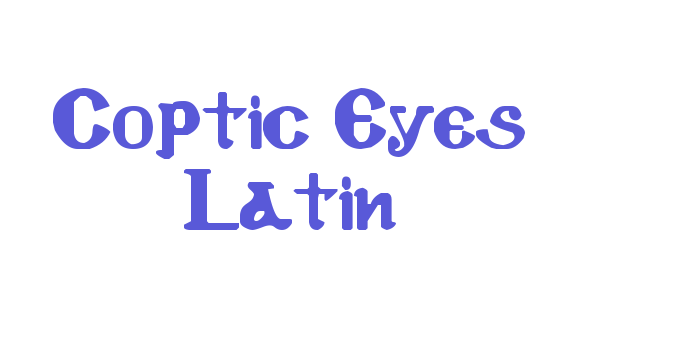 Coptic Eyes Latin Font Download