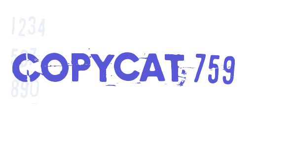 Copycat 759 font free