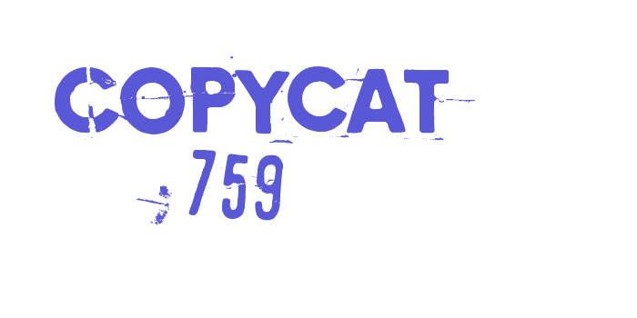 Copycat 759 Font