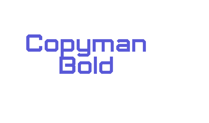 Copyman Bold Font