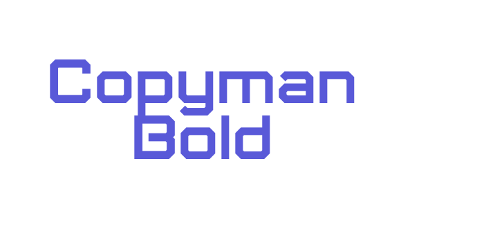 Copyman Bold Font Download