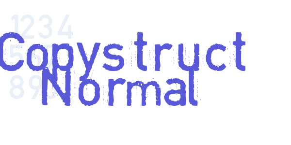 Copystruct Normal font