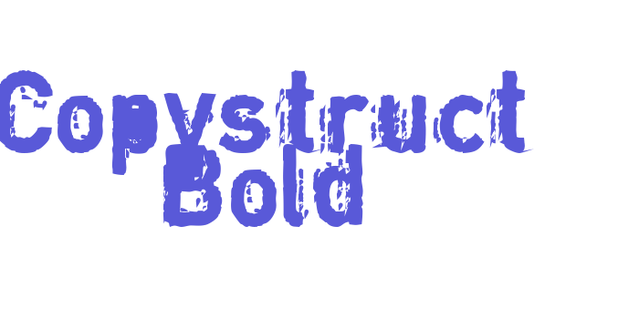 Copystruct Bold Font Download