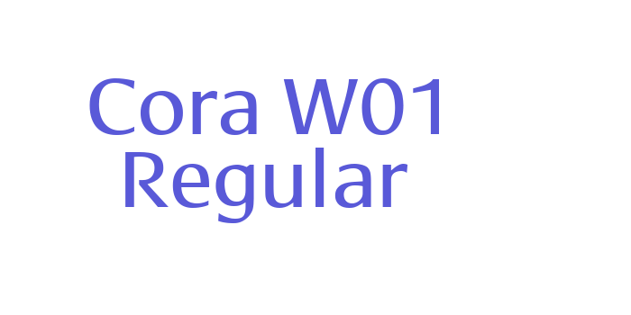 Cora W01 Regular Font Download