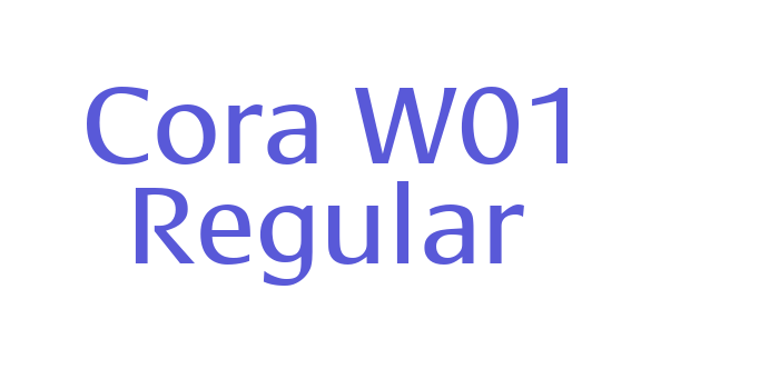 Cora W01 Regular Font