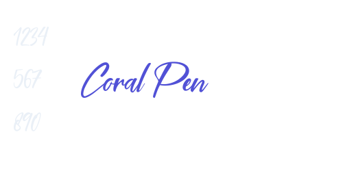 Coral Pen-font-download