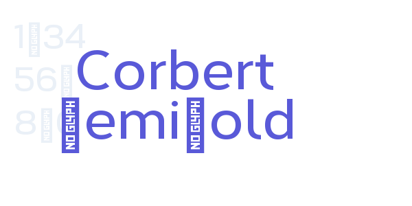 Corbert DemiBold font free