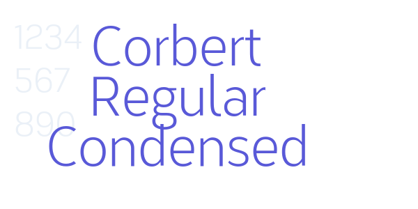 Corbert Regular Condensed font free