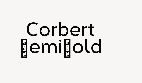 Corbert DemiBold Font