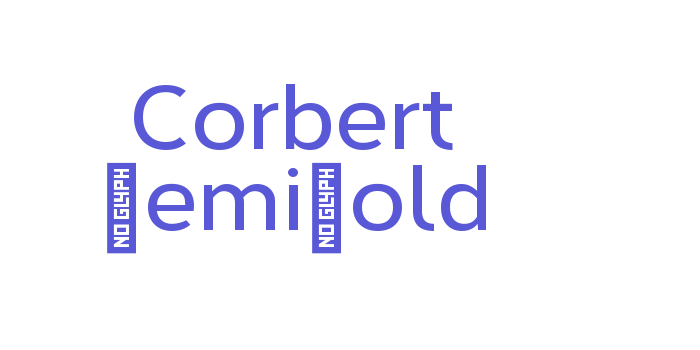 Corbert DemiBold Font Download