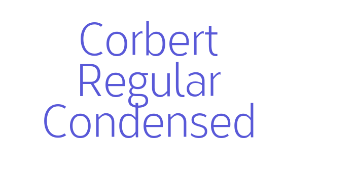 Corbert Regular Condensed Font Download