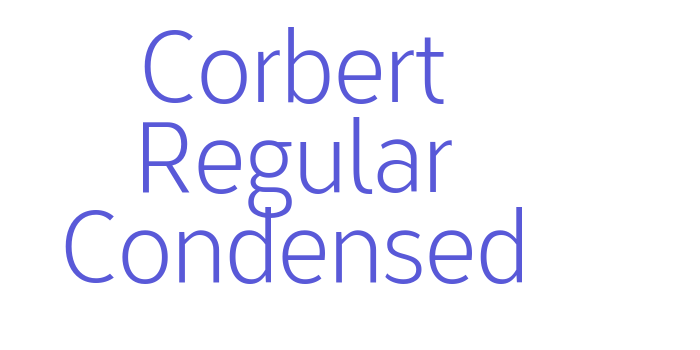 Corbert Regular Condensed Font