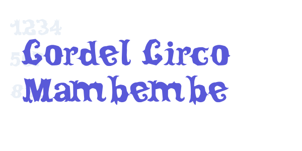 Cordel Circo Mambembe font free