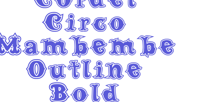 Cordel Circo Mambembe Outline Bold Font Download