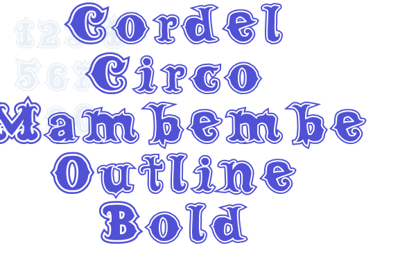 Cordel Circo Mambembe Outline Bold