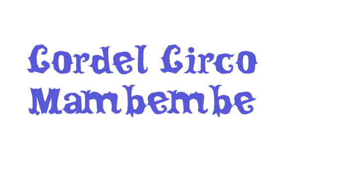 Cordel Circo Mambembe Font Download