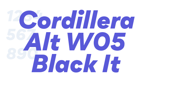 Cordillera Alt W05 Black It font