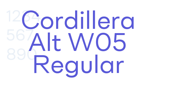 Cordillera Alt W05 Regular font free