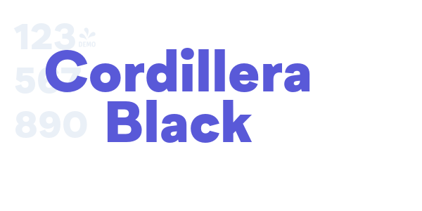 Cordillera Black font