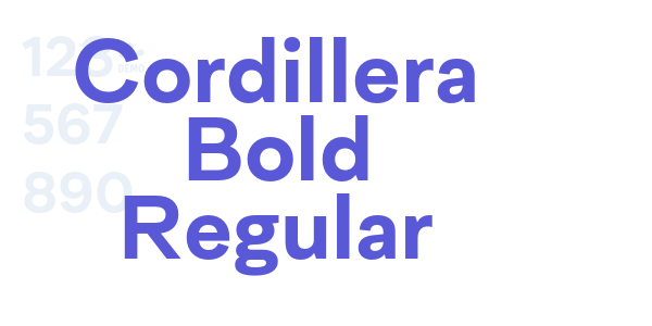 Cordillera Bold Regular font free