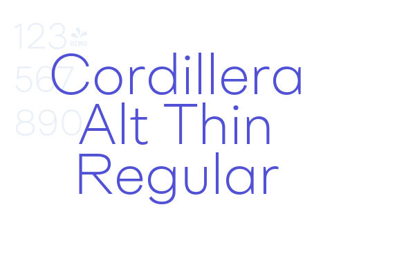 Cordillera Alt Thin Regular