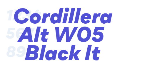 Cordillera Alt W05 Black It-font-download