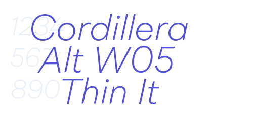 Cordillera Alt W05 Thin It-font-download