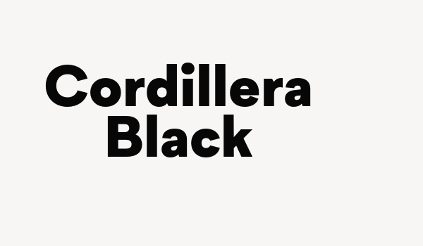 Cordillera Black Font